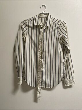 Abercrombie & Fitch Printed Shirt with Tie XS